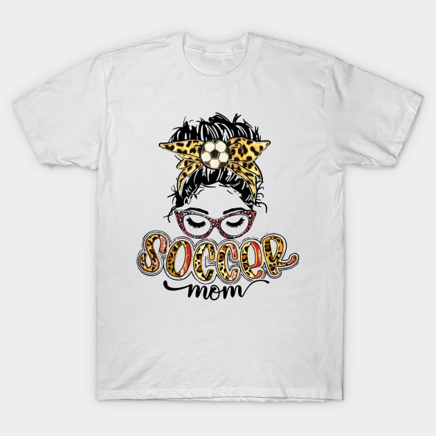 Soccer Mom - Soccer Mom Life Leopard T-Shirt by Wonder man 